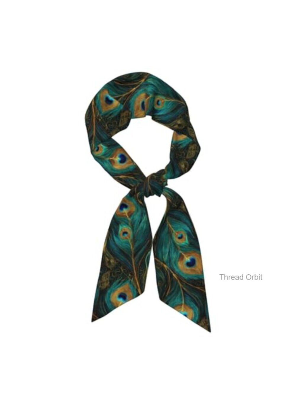 Silky Satin Hair Scarf Neck Scarf Long Thin Fashion Accessory